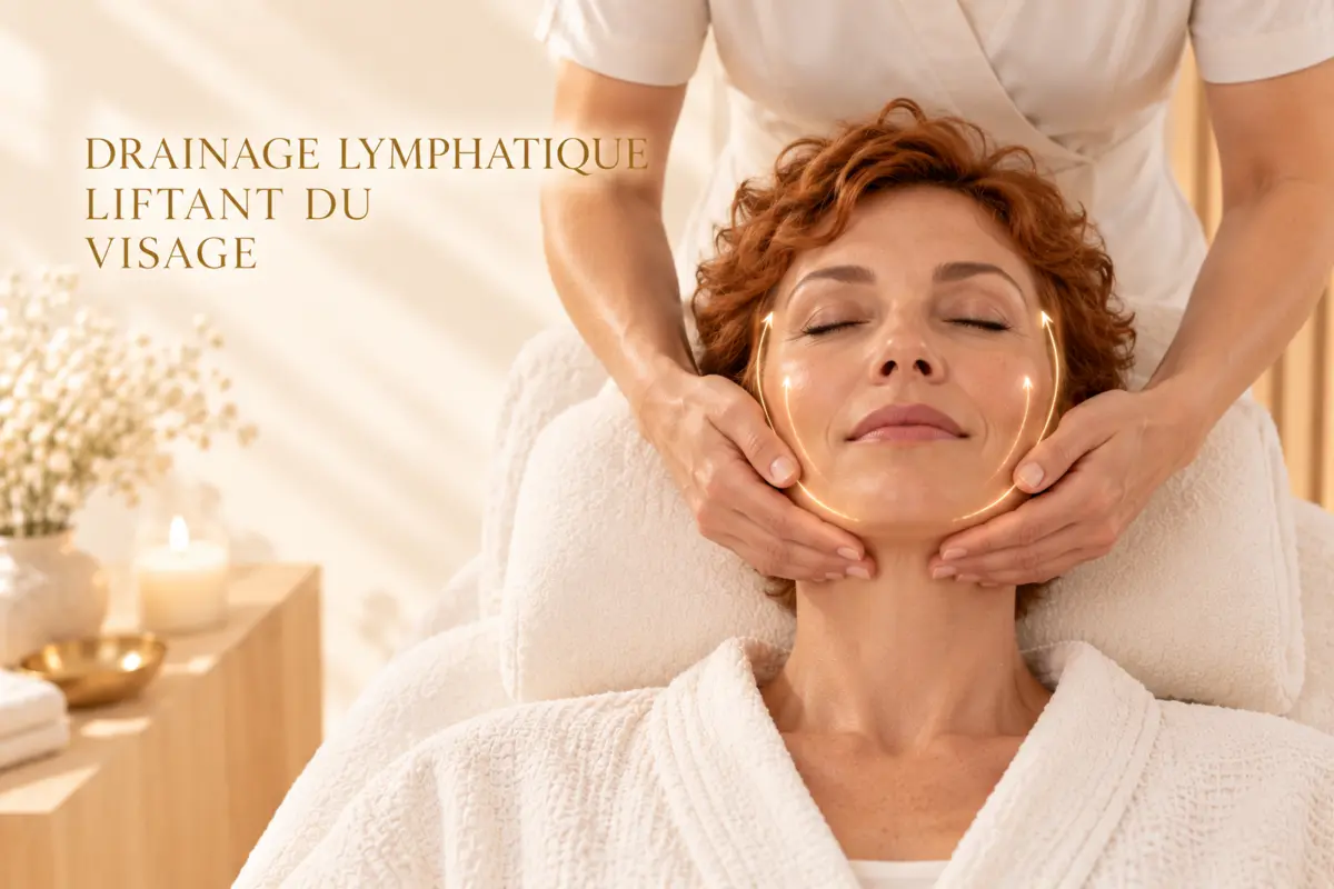 Drainage lymphatique liftant du visage